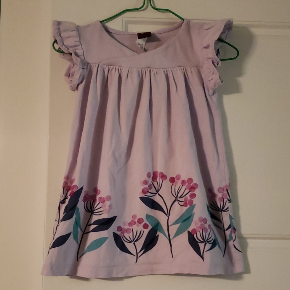 Floral Design Swing Dress - 18 mo